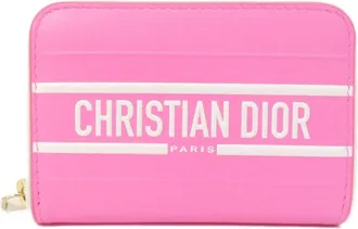 Dior Pink Leather Coin Purse/Coin Case (Pre-Owned)