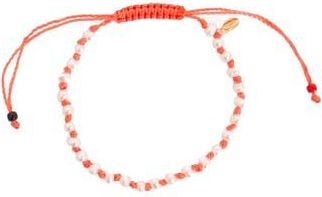 Clare Vivier Petite Freshwater Pearl Beaded Slide Bracelet in Coral at Nordstrom Rack
