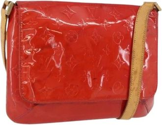 Louis Vuitton Pre-owned Cross Body Bags, female, Red, Size: ONE SIZE Pre-owned Vintage Patent Leather Shoulder Bag