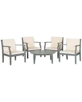 Safavieh Anaheim Outdoor 5Pc Coffee Set