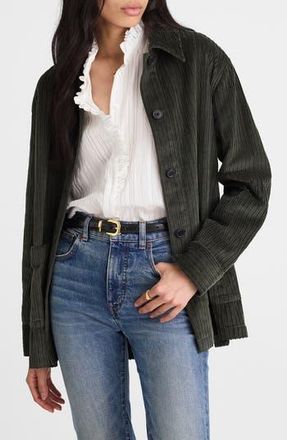 Madewell Variegated Corduroy Chore Jacket in Graphite Green at Nordstrom Rack, Size X-Small