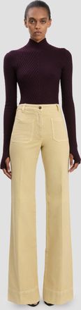 Victoria Beckham Alina Jean In Butter Yellow 24R