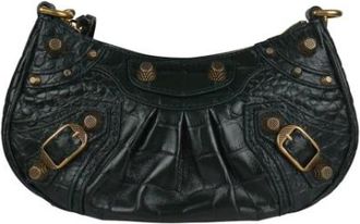 Balenciaga Tassen, Dames, Groen, ONE Size, Leer, Le Cagole Tas