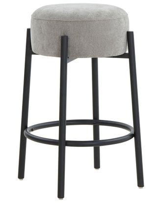 Safavieh Couture Paisleigh Boucle & Metal Leg Counter Stool
