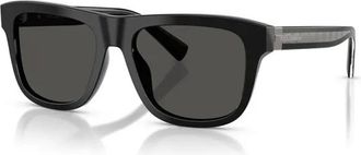 Dolce & Gabbana Acetate Square Zonnebrillen - Heren - Accessoires - Zwart - Maat: 55 MM