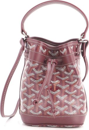 Goyard Petit Flot Bucket Bag Coated Canvas Mini