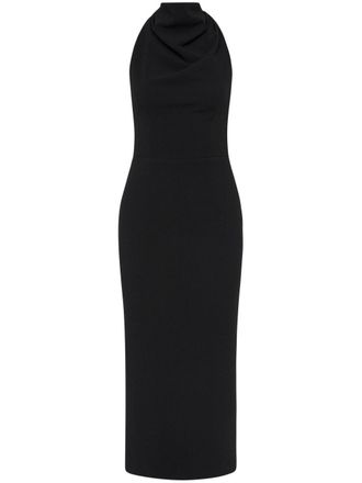 Rebecca Vallance Elora midi dress - women - Polyester/Elastane - 12 - Black