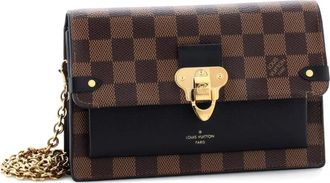 Louis Vuitton Vavin Chain Wallet NM Damier with Leather crossbody bag - Nero