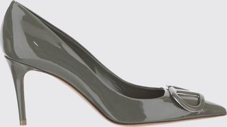 Valentino Garavani D&eacute;collet&eacute; VLogo Signature in pelle verniciata con tacco a spillo