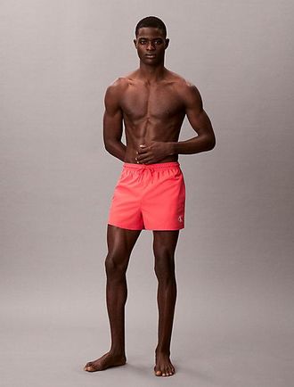 Calvin Klein Short Drawstring Swim Shorts - CK Monogram