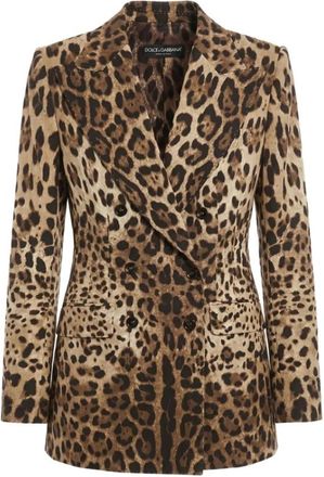 Dolce & Gabbana Dubbele-breasted Blazer - Dames - Blazers - Veelkleurig - S - Jassen