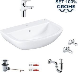 GROHE Lavabo De Cer&aacute;mica 39644 60cm / Bauflow Ehm Blanco Alpino / Cromado
