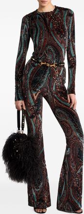 Etro Paisley-Jacquard Blouse - Black