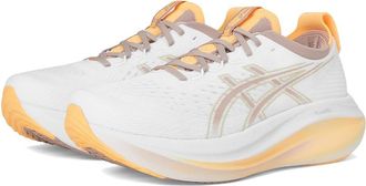 Asics GEL-Nimbus 27 Womens Running Shoes White/Fawn : 11.5 B - Medium, Textile