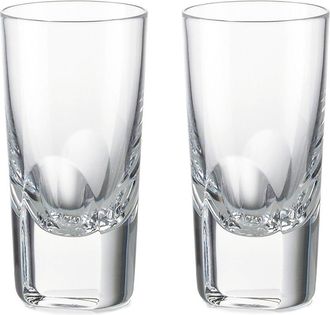 Rogaska Manhattan Shot Glass Pair