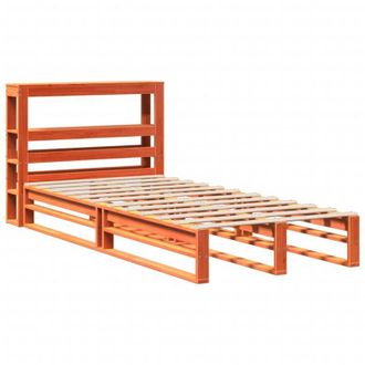 vidaXL Vidaxl - Estructura De Cama Sin Colch&oacute;n Madera Maciza Marr&oacute;n 75x190 Cm