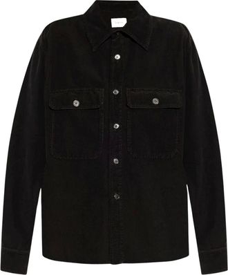 Saint Laurent Overshirt in Corduroy - male - Saint Laurent - Casual Shirts - Black - L - Shirts