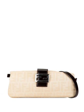 Fendi 2000-2010 Zucca Canvas crossbody bag - Brown