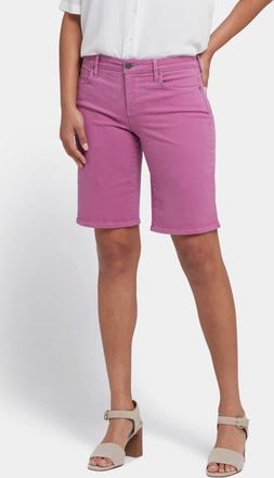 NYDJ Lilly Straight Leg Denim Shorts in Red Violet at Nordstrom, Size 10