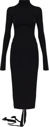 Balenciaga Jurk met hoge hals - Dames - Kleedjes - Zwart - XS - Kleedjes