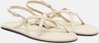 The Row Malick Strap leather sandals