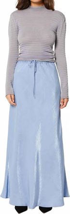 Rolla's Slip Midi Skirt In Blue