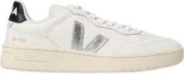 Veja V-90 Leren Sneakers - Dames - Sneakers - Wit - 36 EU - Katoen - Schoenen