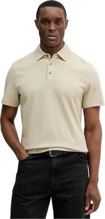 Michael Kors Camisa Polo de Algod&oacute;n El&aacute;stico - Tops - Hombre - Beige - 2XL