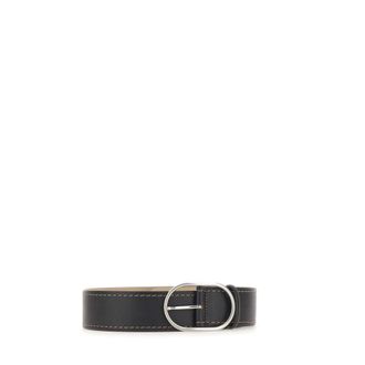 Gianni Chiarini Belts, female, Black, Size: ONE SIZE Suede Leather Belt