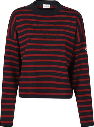 Moncler Blue Red Striped Sweater