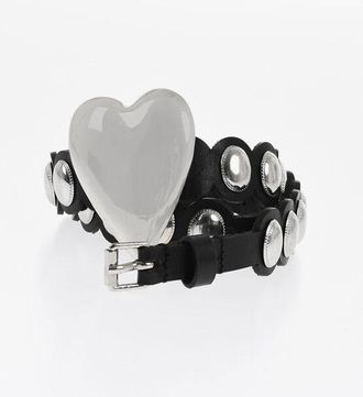 Dsquared2 Cintura in Pelle con Dettagli in Metallo 30mm taglia 80