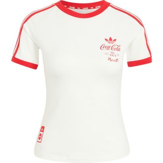 adidas Coca-Cola 3-Stripes Graphic T-Shirt in Core White at Nordstrom, Size X-Small