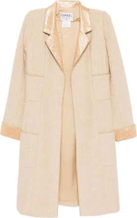 Chanel Cappotto metallizzato in tweed - Toni neutri