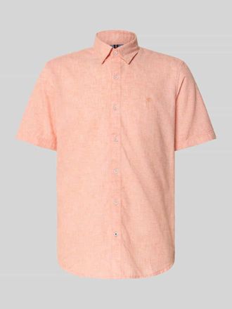 Lerros Freizeithemd mit Knopfleiste in Orange, Gr&ouml;&szlig;e XXXL