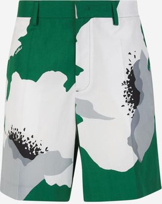 Valentino Garavani Valentino Flower Portrait Motif Bermuda Shorts
