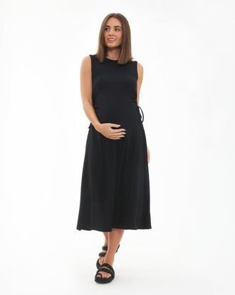 Ripe Carol Rib A-line Dress in Black at Nordstrom, Size X-Large Au