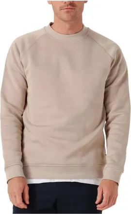 Genti Basic Logo Sweater voor heren - Heren - Sweatshirts - Beige - XL - Hoodies & sweatvesten