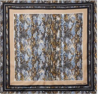 CHRISTOPHER ESBER Snake-print silk scarf