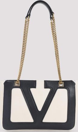 Valentino Garavani White Viva Superstar Small Tote