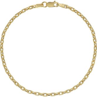Bony Levy Mens 14K Gold Link Bracelet in 14K Yellow Gold at Nordstrom, Size 8