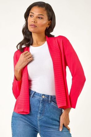 Roman Ribbed Detail Shrug