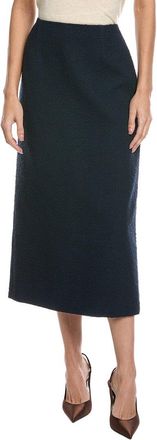 Oscar De La Renta Tweed Silk-Lined Wool-Blend Skirt