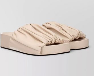Jil Sander leather platform sandals