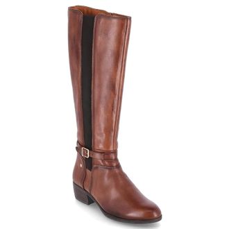 Pikolinos Daroca W1U-9528 Leather Womens Calf Length Boots - UK 6-6.5 - US 8.5 Women - EU 39 - Cuero - Size:UK 6-6.5