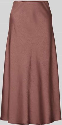Neo Noir Neo Noir Midirock aus Satin mit elastischem Bund Modell Bovary in Altrosa, Größe 34