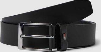 Tommy Hilfiger Ledergürtel mit Dornschließe aus Metall Modell LAYTON LEATHER in Black, Größe 100