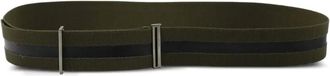 Jil Sander canvas leather-insert belt - Green
