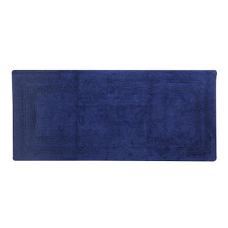 KASANOVA Tappeto bagno 60x130 cm cotone blu