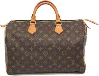 Louis Vuitton Pre-owned Handbags, female, Brown, Size: ONE SIZE Pre-owned Elegant Handbag with Secure Zip Closure and Durable Material