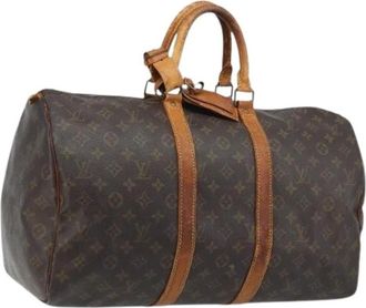 Louis Vuitton Pre-owned Weekend Bags, female, Brown, Size: ONE SIZE Pre-owned Keepall 45 Boston Bag